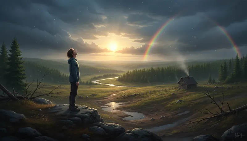 Illustration of come right: To improve or resolve a situation.