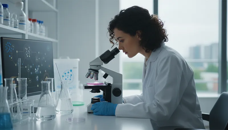 Illustration of fos: A type of protein involved in cell signaling.