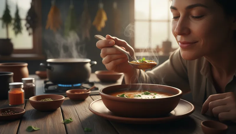 Illustration of taster: A person who samples food or drink.