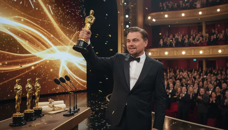 Illustration of dicaprio: A famous American actor known for his roles.
