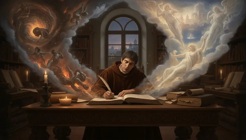 Illustration of dante: An Italian poet known for 'The Divine Comedy'.