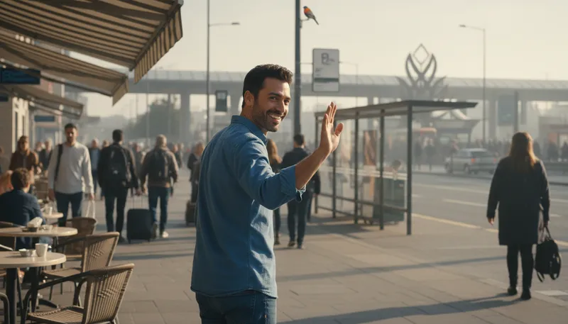 Illustration of chau: A casual way to say goodbye.