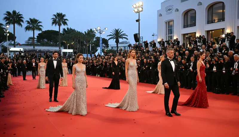 Illustration of cannes: A city in France famous for its film festival.