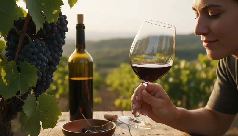 Illustration of alicante: type of grape known for wine