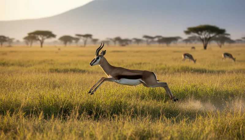 Illustration of gazelle: A fast, graceful African animal.