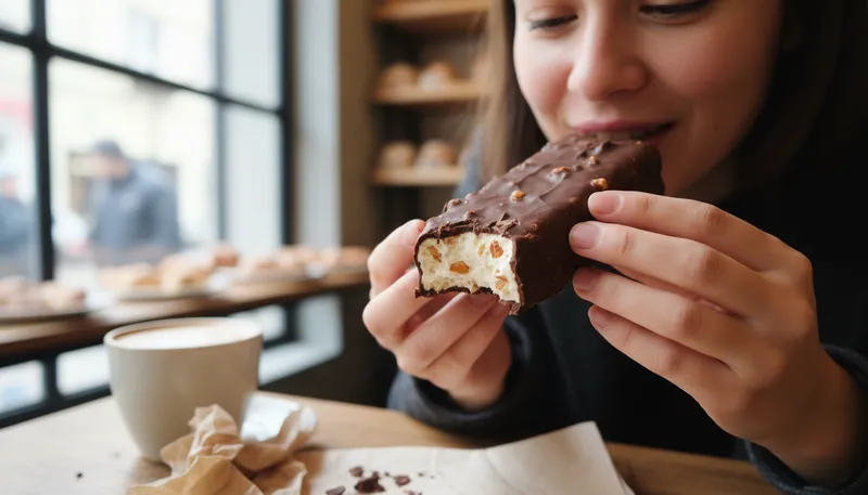 Illustration of nougat: A sweet made with nuts and sugar.