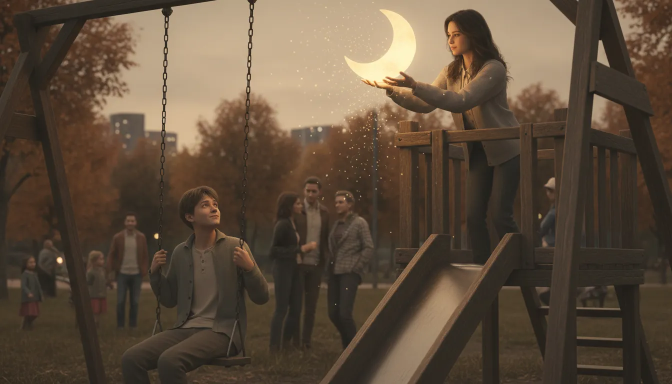 Illustrazione di think one hung the moon: to believe someone is special.