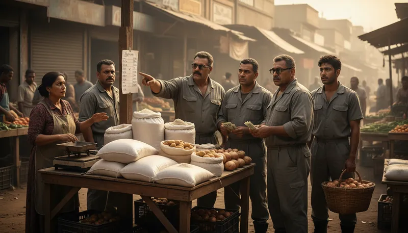 Illustration of cartel: A group controlling a market or industry.