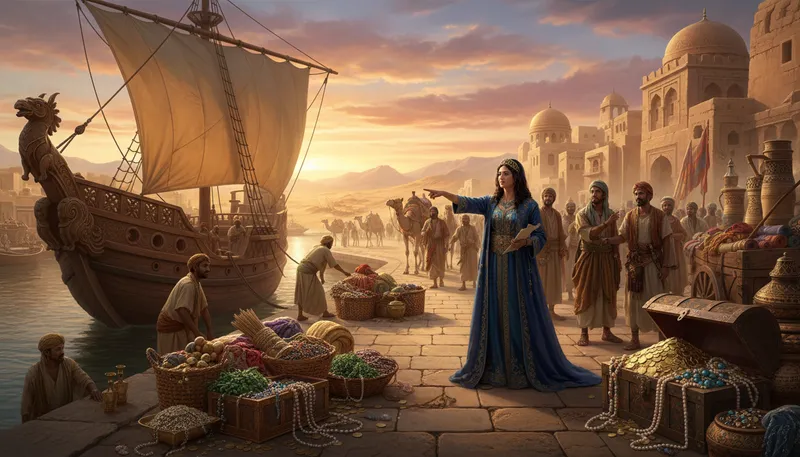 Illustration of sheba: a historical kingdom mentioned in the Bible