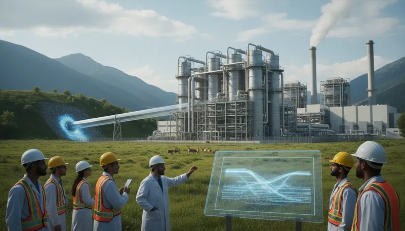 Illustration of CCS: Abbreviation for carbon capture and storage.