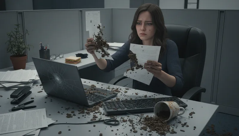 Illustration of everything one touches becomes shit: one fails in endeavors