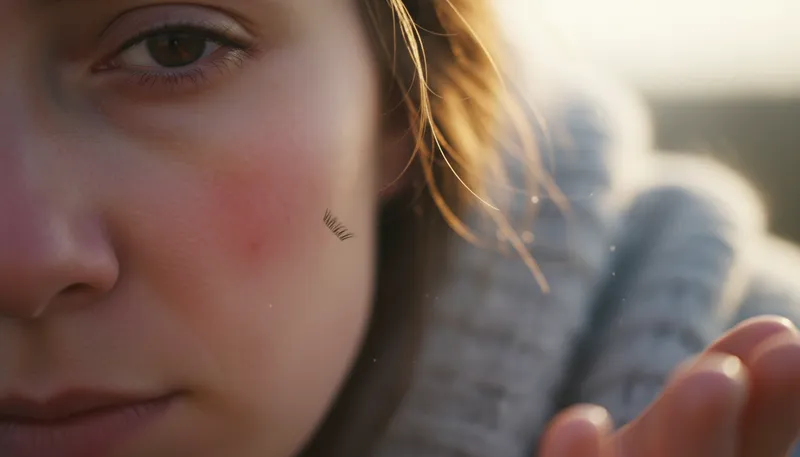 Illustration of eyelash: A hair that grows on the edge of eyelids.