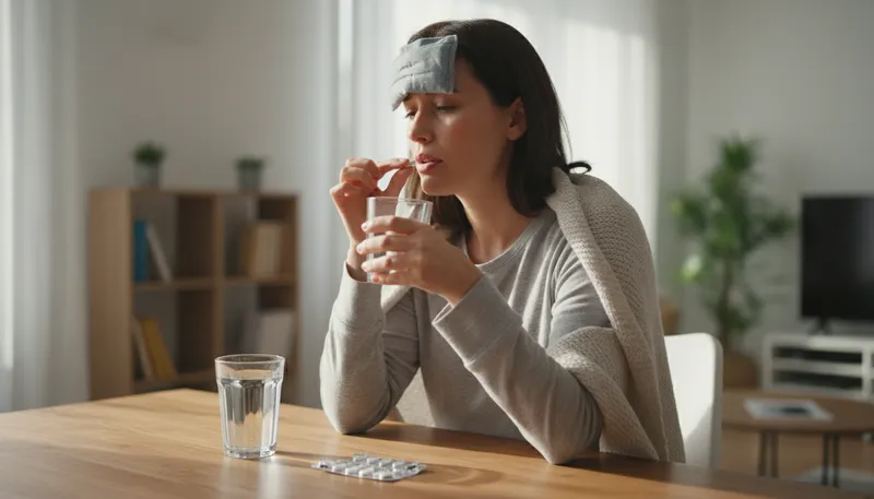 Illustration of paracetamol: A common pain relief medication.
