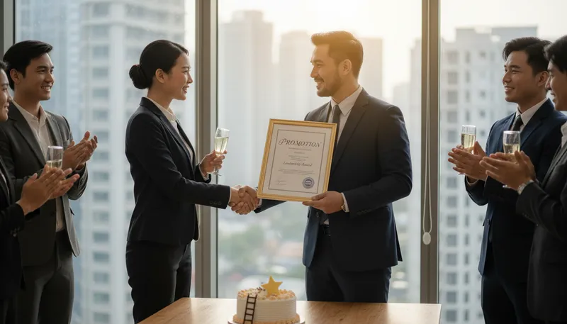 Illustration of congratulation: An expression of joy for someone's achievement.