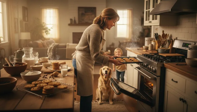 Illustration of mom: A woman's parent who raises children.