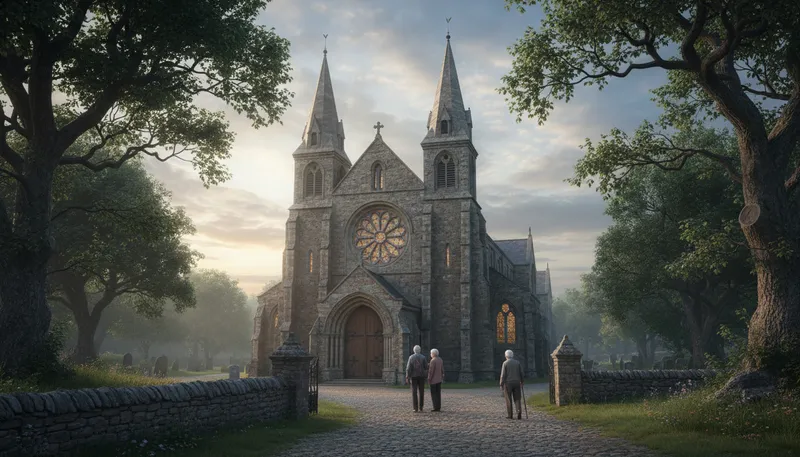 Illustration of house of god: A place of worship and spirituality.