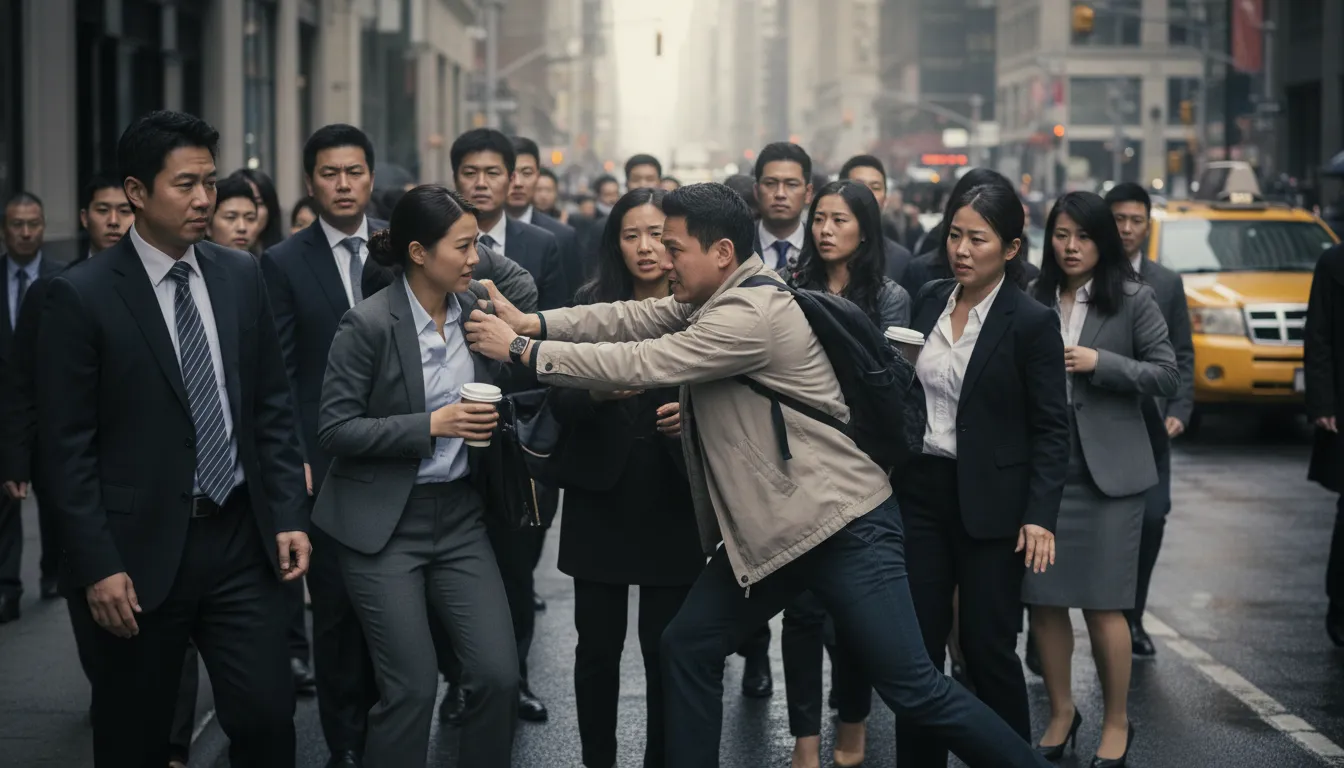 “push one's way” kelimesinin çizimi: to move forcefully through a crowd