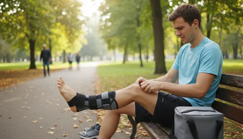 Illustration of brace: Support or hold steady, often for safety.