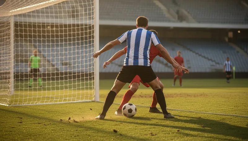 Illustration of hold-up play: Delaying the game to maintain possession.