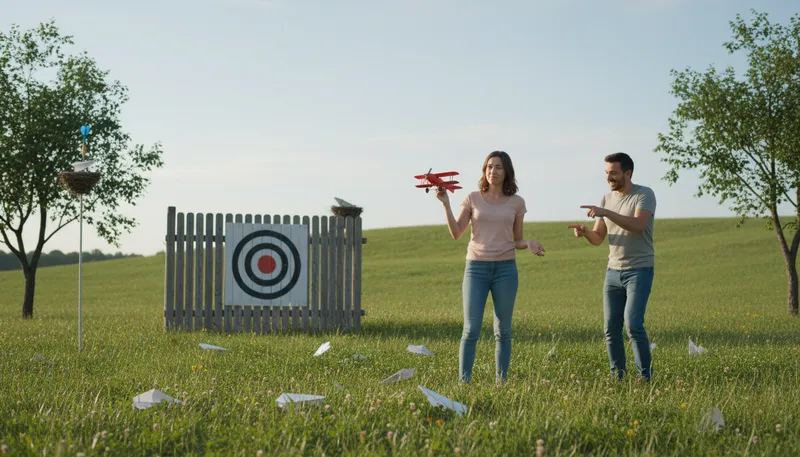 Illustration of wide of the mark: not accurate or off target