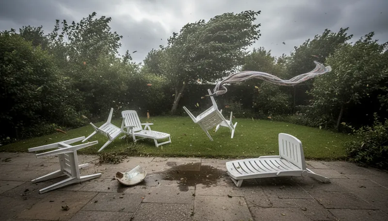 Illustration of wind: Air in motion, often felt or heard.