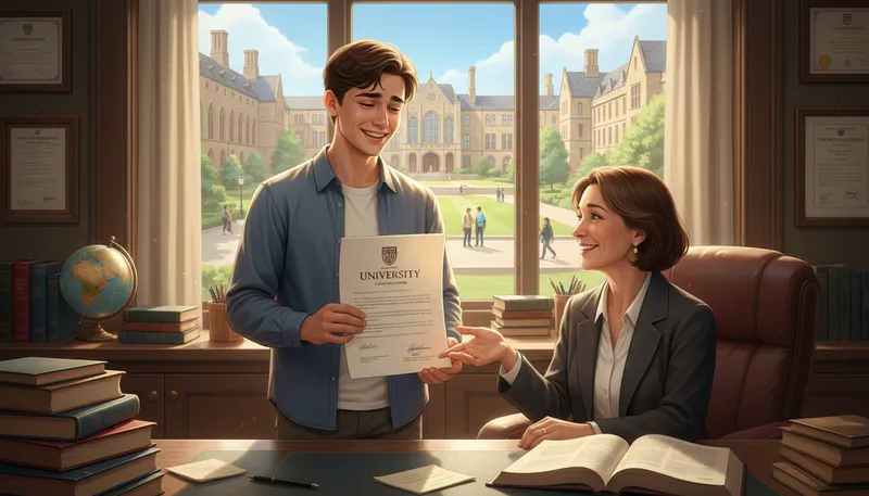 Illustration of scholarship: academic study or achievement