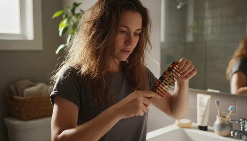 Illustration of comb: A tool used to arrange or untangle hair.