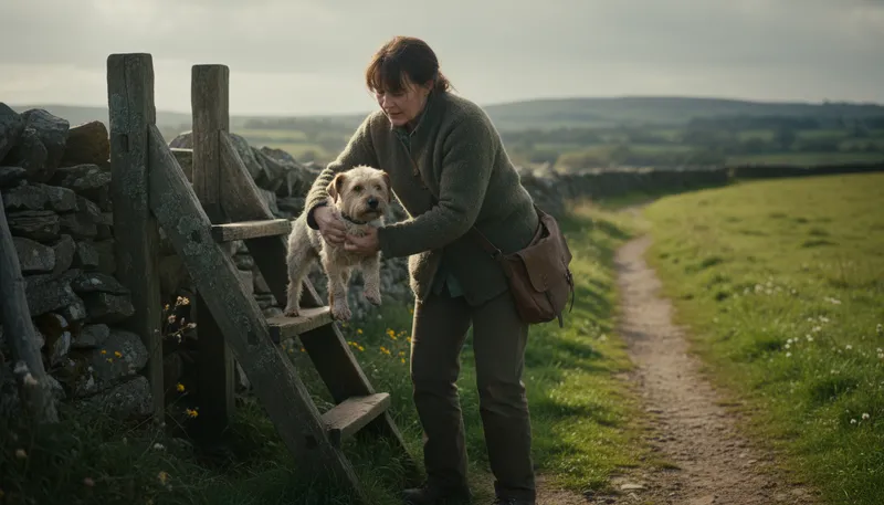 Illustration of help a lame dog over a stile: To assist someone in a difficult situation.