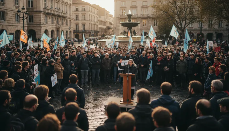 Illustration of separatist: A person who wants to separate from a group.