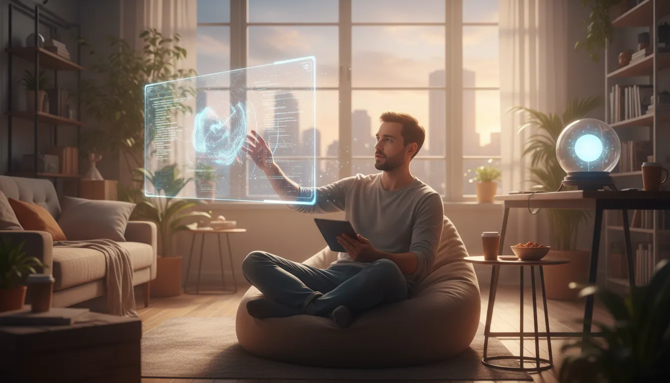vibe codingのイラスト：creating software by using AI prompts
