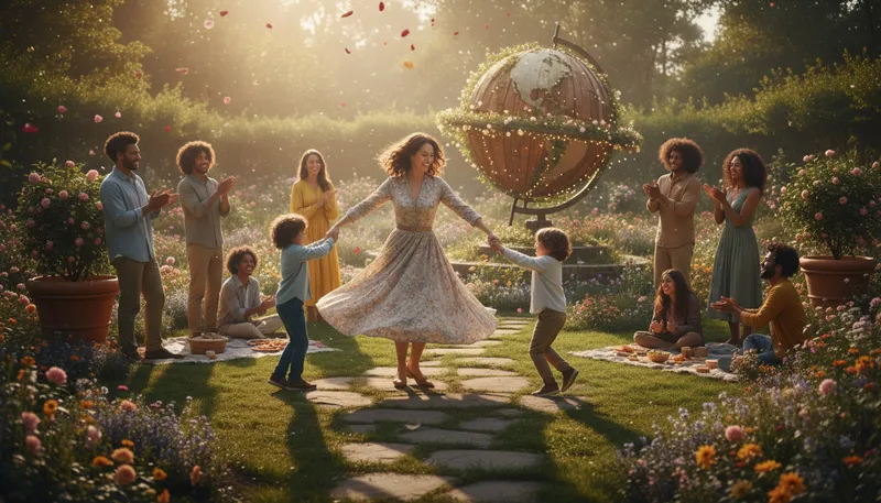 Illustration of make the world go around: To provide motivation or purpose for life.