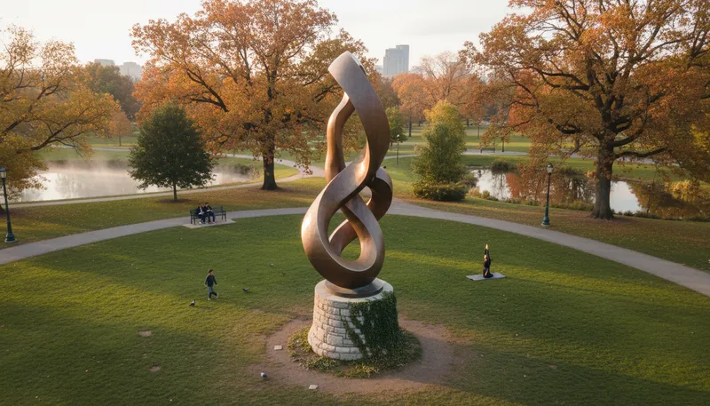 Illustration of sculpture: artistic representation in solid form