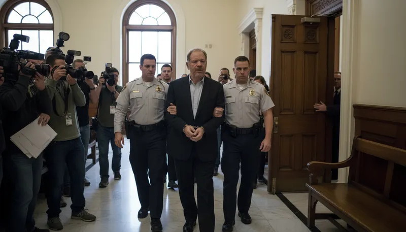 Illustration of weinstein: Harvey Weinstein, a controversial film producer.