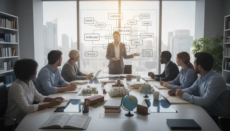 Illustration of ministerial: related to government ministers or their duties.