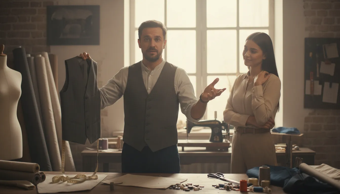 sleeves from one's vest का चित्र: something of no value because it does not exist