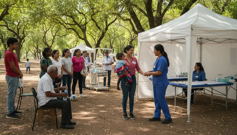 Illustration of healthcare: services for maintaining health.
