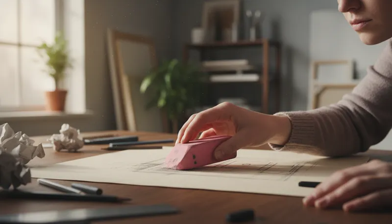 Illustration of eraser: Tool used to remove pencil marks.