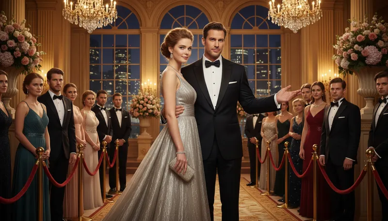 Illustration of trophy wife: A beautiful wife married for appearance.