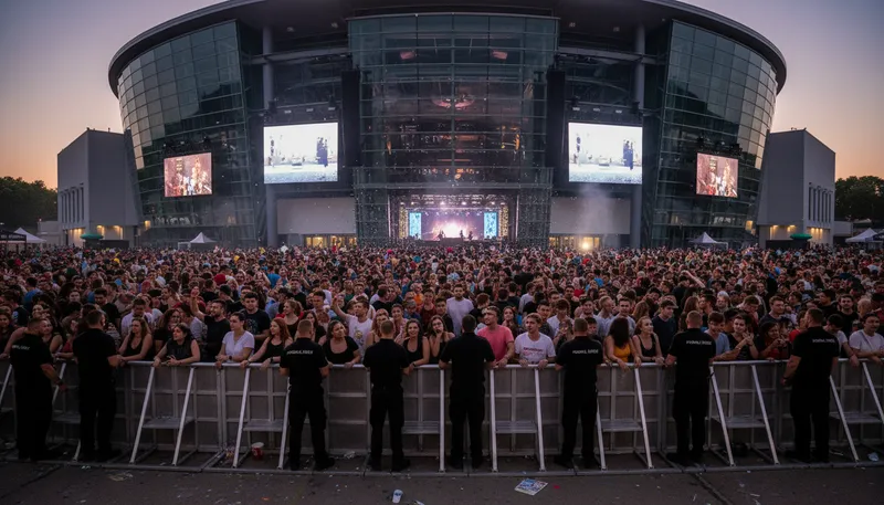 Illustration of mob: A large crowd of people.