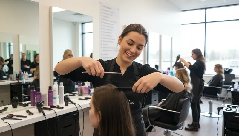 Illustration of cosmetology: the study of beauty treatments.