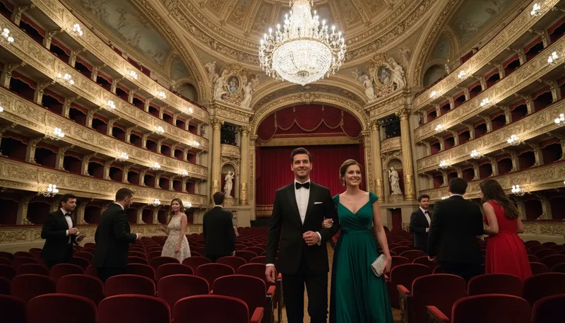 Illustration of opera: the art form of opera performance
