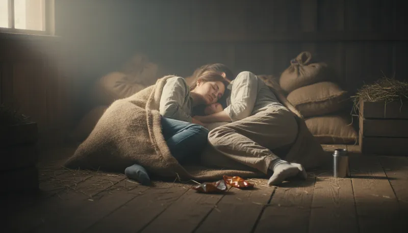 Illustration of in the sack: Referring to sleeping or being in bed.