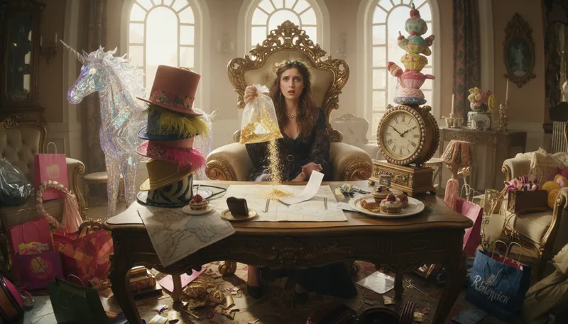 Illustration of fairy money: imaginary or unrealistic funds.
