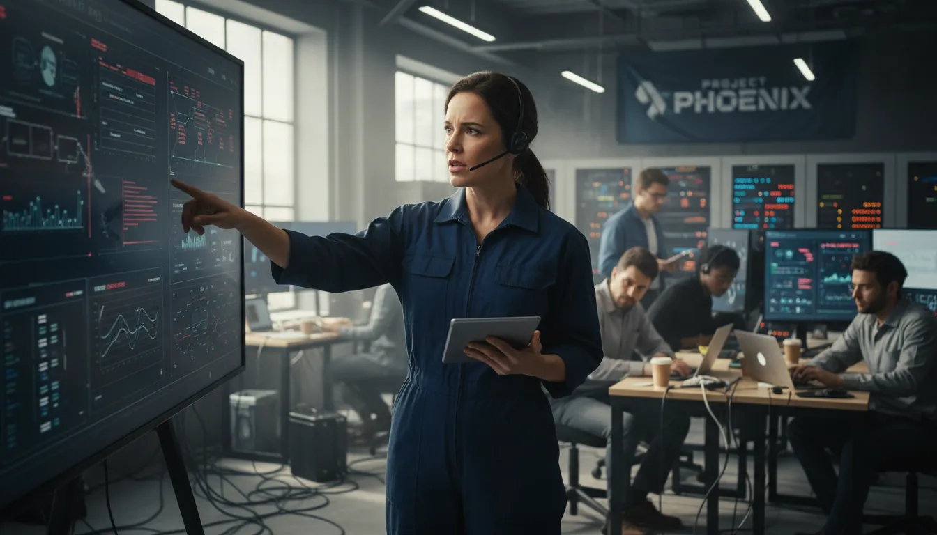 Illustration of founder mode: founder running the company hands-on and involved