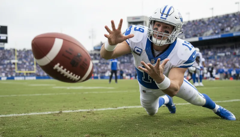 Illustration of fumble: To handle something clumsily.