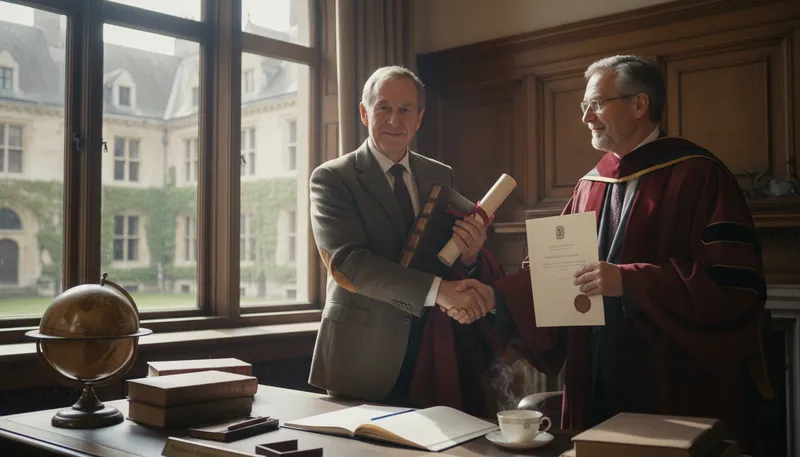 Illustration of professorship: A position as a university professor.