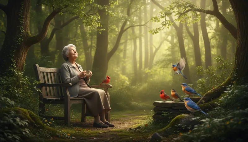 Illustration of birdsong: The sound made by birds, often musical.