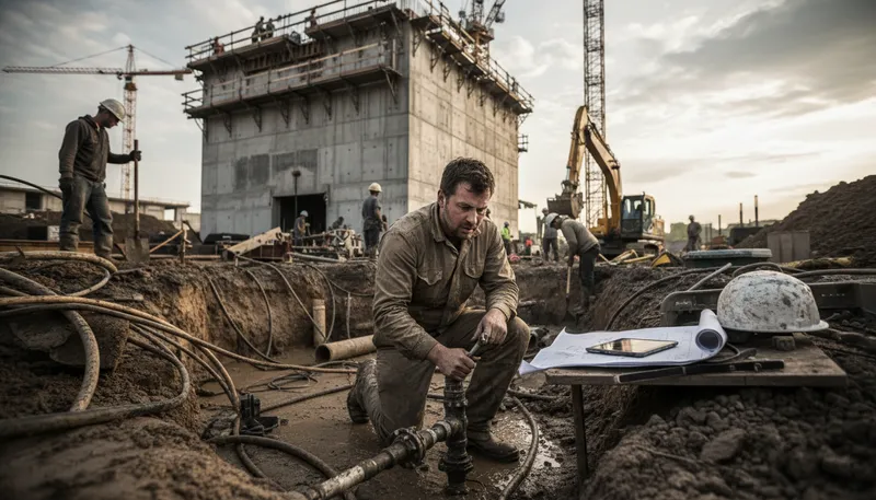 Illustration of in the trenches: involved in difficult or challenging work.