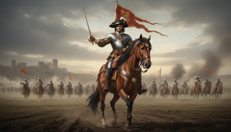 Illustration of cavalier: supporter of King Charles I