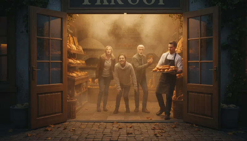 Illustration of smell of the shop: Distinct scent associated with a specific store.